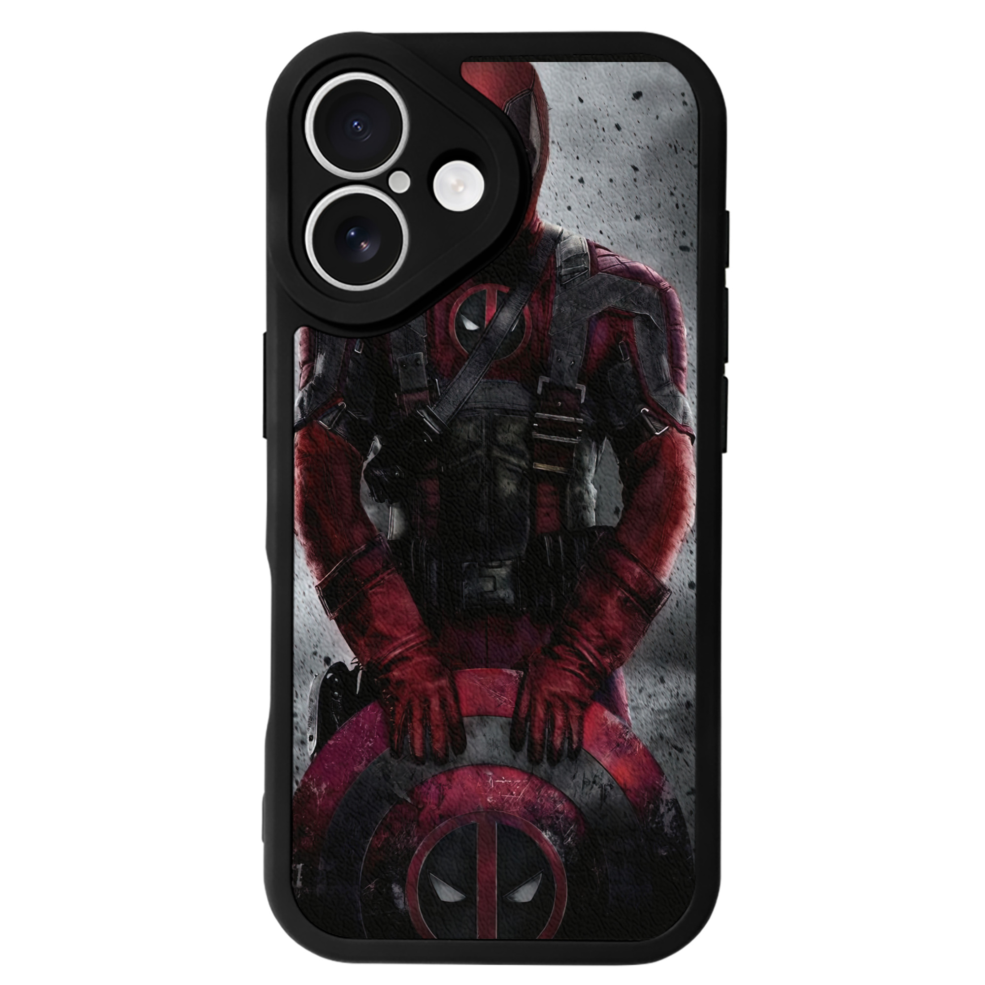 （画像用） Deadpool デッドプール 【iPhone 16シリーズ対応】シリコンスマホケース（レザー調） 材質：シリコン